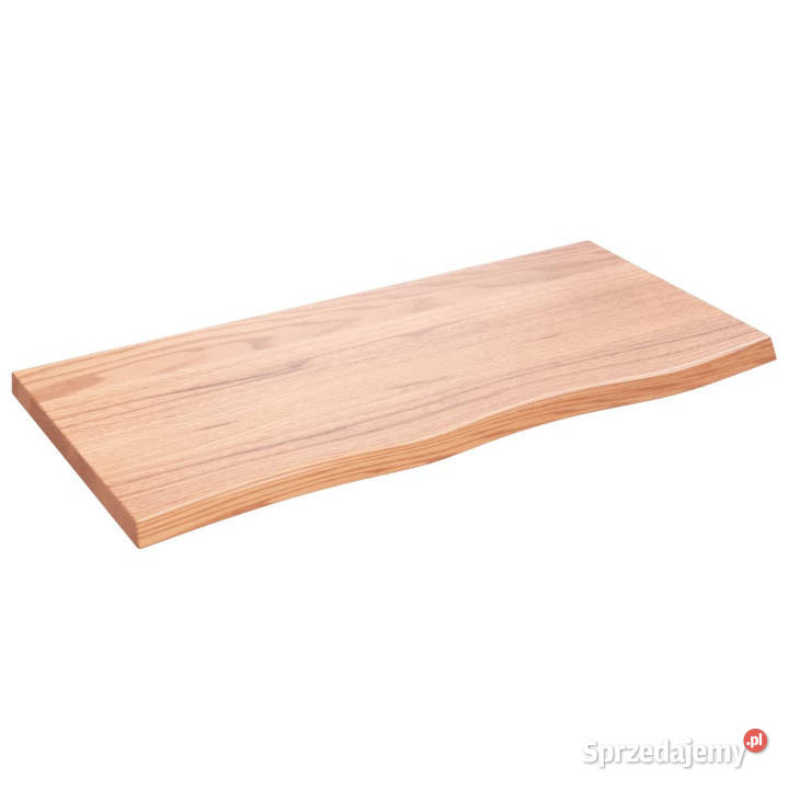 Blat do stołu jasnobrązowy 100x50x24 lite drewno Warszawa