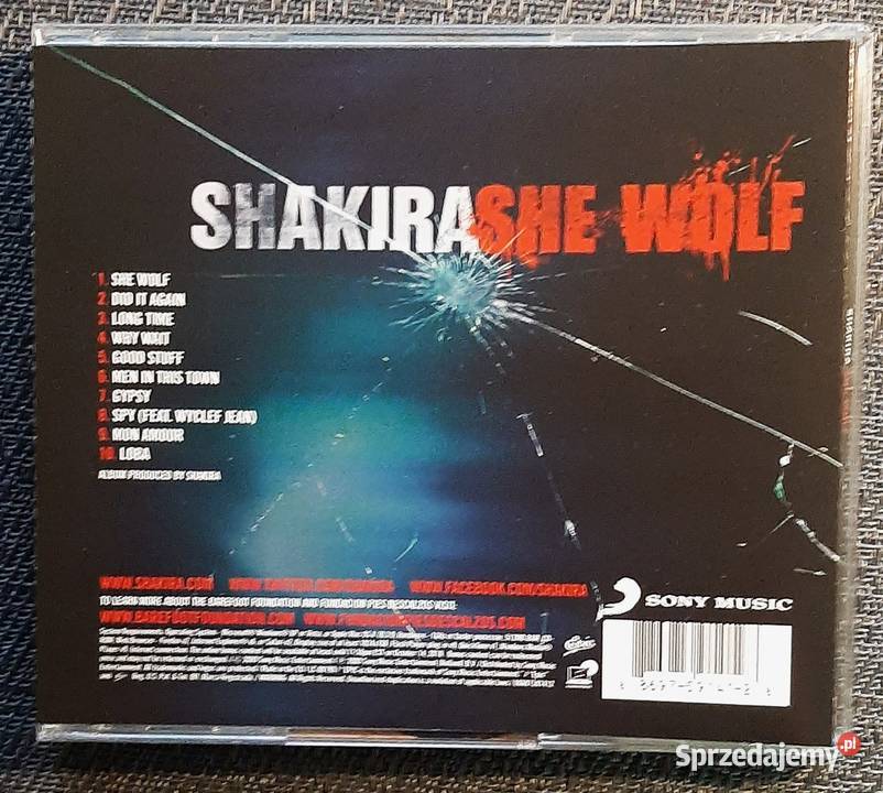 Wspaniały Album Cd SHAKIRA Album She Wolf CD Płyty i kasety Katowice sprzedam
