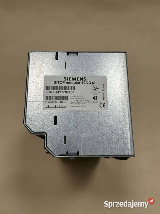 24V 40A zasilacz Siemens SITOP modular 40A Gliwice sprzedam