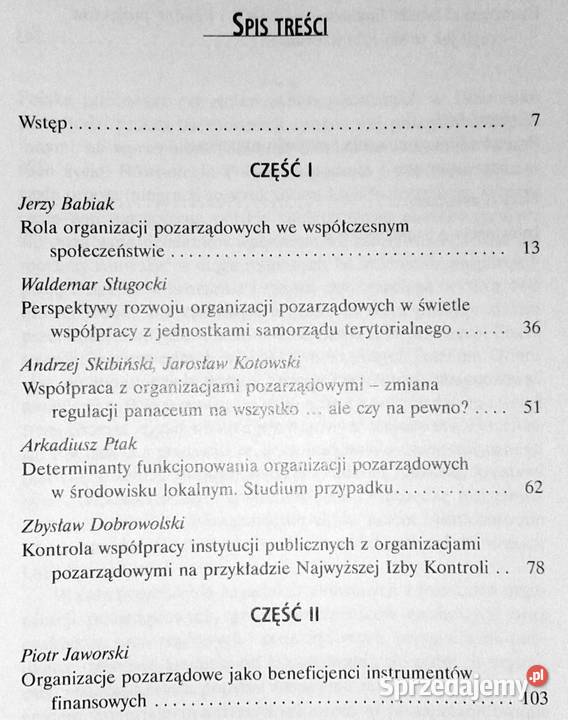 Rola organizacji pozarządowych w kształtowaniu Pozostałe