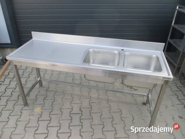 Zlew Gastronomiczny 2 Komorowy z półką 1806085 Ostrów Wielkopolski