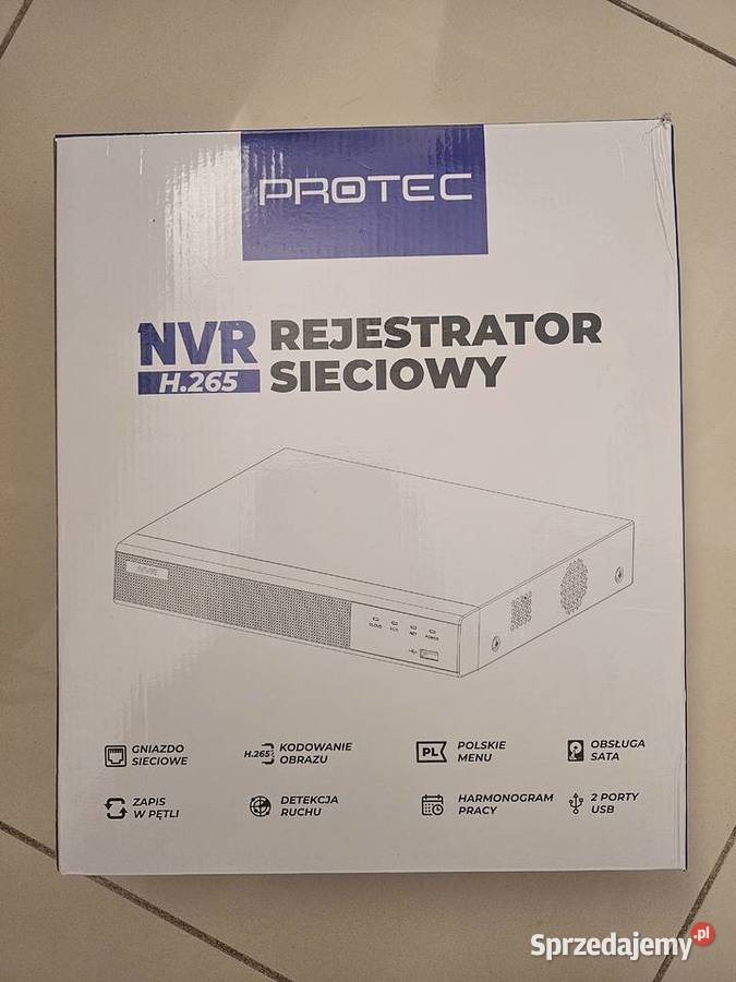 Rejestrator Sieciowy Protec NVR H265 sprzedam