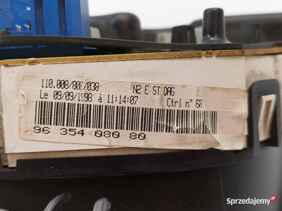 LICZNIK EU 9635408080 18 B 110 Peugeot 306 II świętokrzyskie
