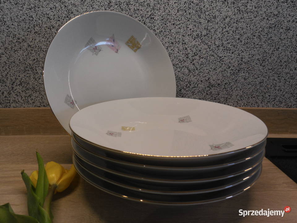 Porcelanowe talerze głębokie 6 SCHERZER BAVARIA Raszków