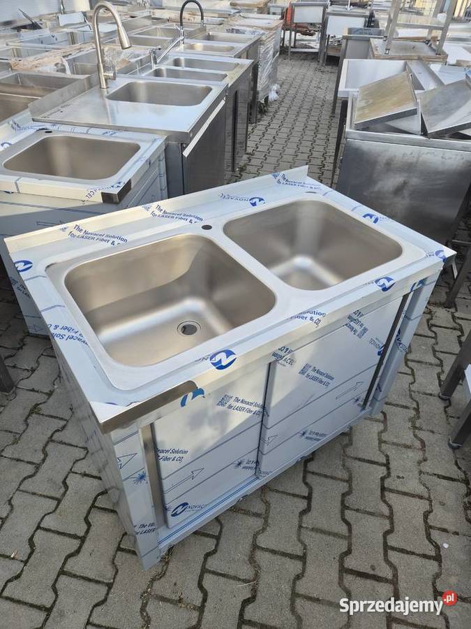 Zlew Gastronomiczny 2 Komorowy Drzwi Suwane Ostrów Wielkopolski