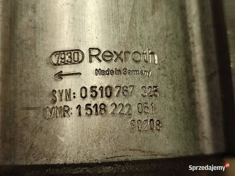 Pompa hydrauliczna 0510767325 Rexroth Części maszyn i innych pojazdów wielkopolskie Wilkowo