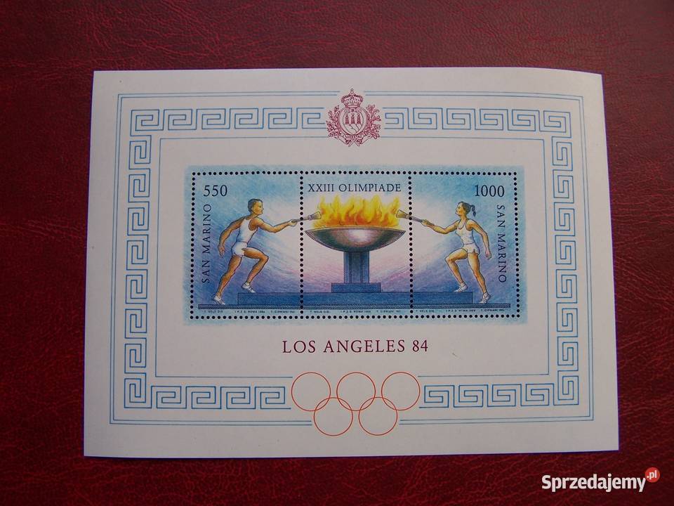 San Marino 1984 MNH Sport Olimpiada Los Angeles Filatelistyka Filatelistyka śląskie Tychy