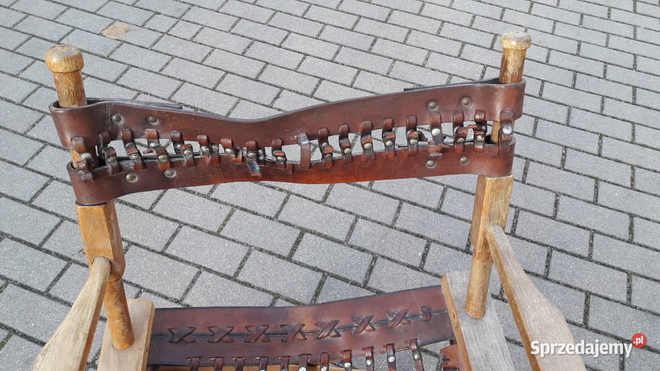 Krzesło reżysera składane fotel reżysera PRL Gdynia