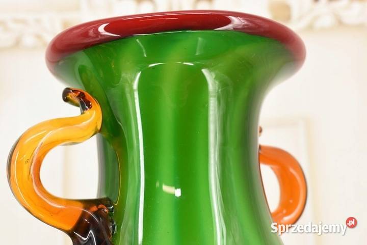 Szkło Murano Style Wazon Flakon Zielony Prezent małopolskie Kraków sprzedam