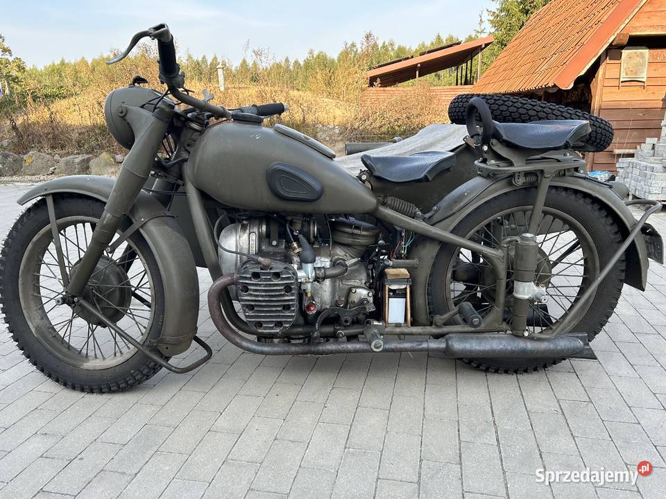 oryginalny motocykl M72 z koszem legalnie Motocykle, skutery, quady Giżycko
