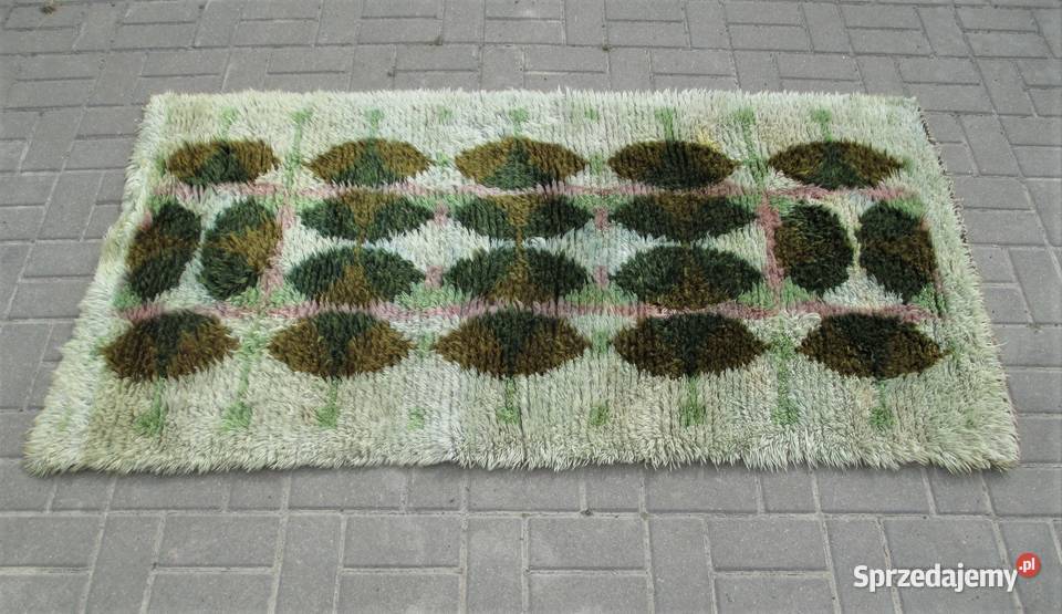 Dywan Rya 180 x 84 Szwecja lata 60 Lublin