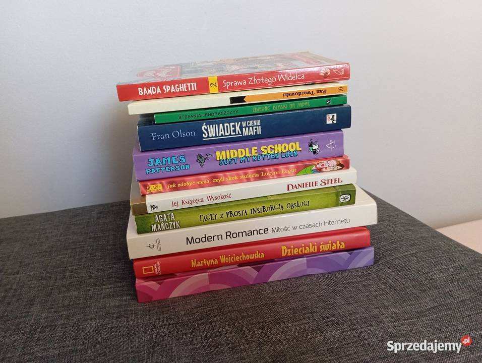 11 książek zestaw mix Lublin sprzedam