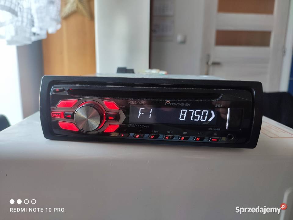 Radio pioneer deh 1400 ub cd mp3 usb aux 4x50w Dębno
