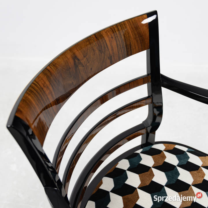 Fotel art deco modernizm do gabientu jadalni Łowęcin