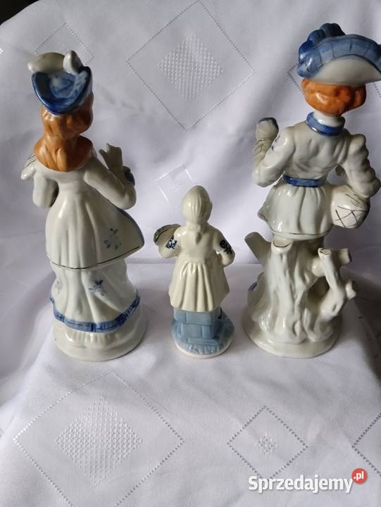 Zestaw 3 figurekstyl vintage