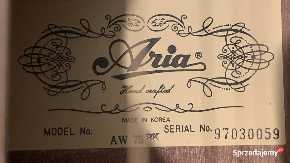 ARIA AW 75 BK gitara akustyczna made in Korea Muzyka mazowieckie Warszawa sprzedam