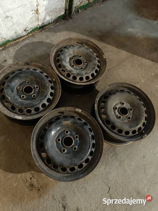 Komplet felg stalowych 15 VW Passat B5 5X112 stalowe Słomniki