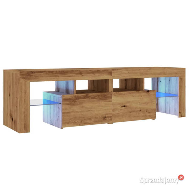 Szafka pod TV z oświetleniem LED dąb artisan Warszawa sprzedam