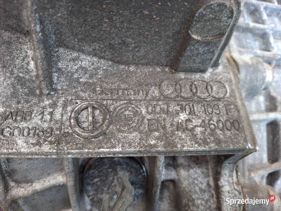 AUDI A4 B9 A5 SKRZYNIA BIEGÓ AHB RJS ODJ301103F Motoryzacja Bieleń