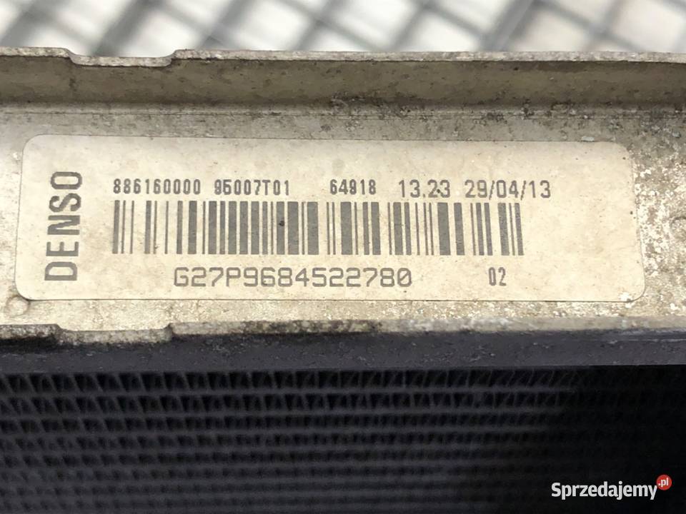 CHŁODNICA WODY PEUGEOT 208 I 12 82 9684522780 Chłodnie wody