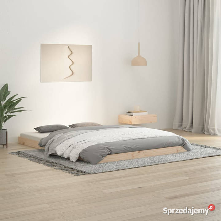 Rama łóżka lite drewno sosnowe 135x190 WM823469 Warszawa