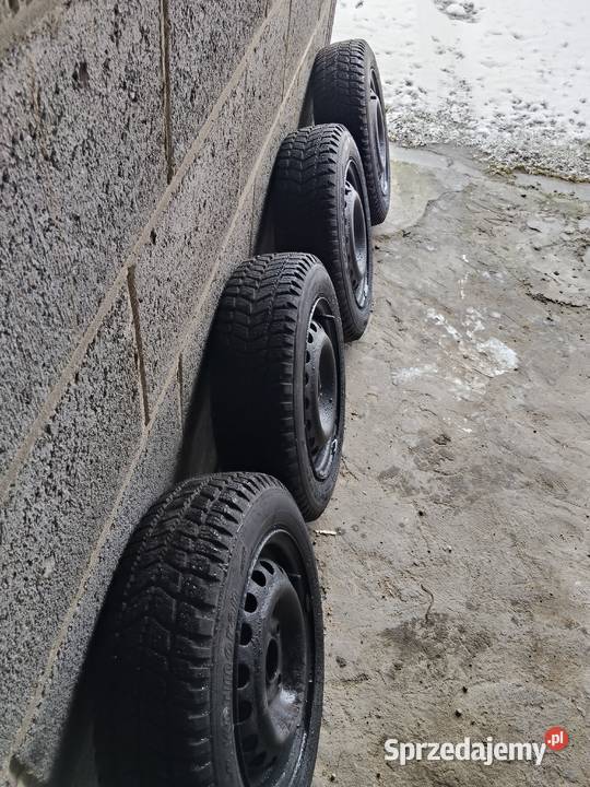 Koła stalowe Opel 4x100 13 ET49 z oponami Brzeziny