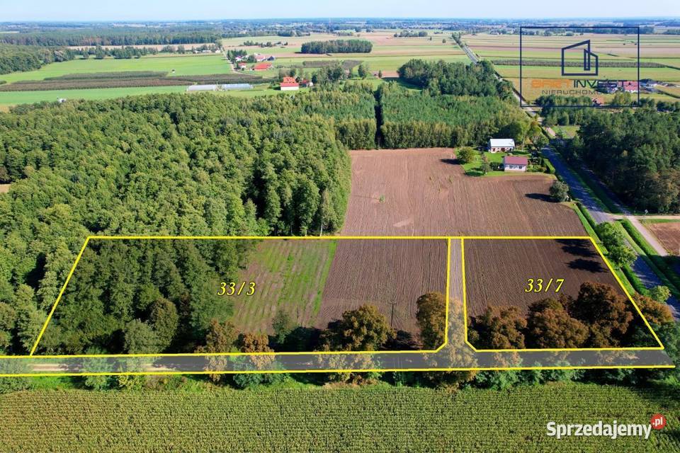 Duża działka budowlana z własnym lasem 7012 m2 Skorosze sprzedam