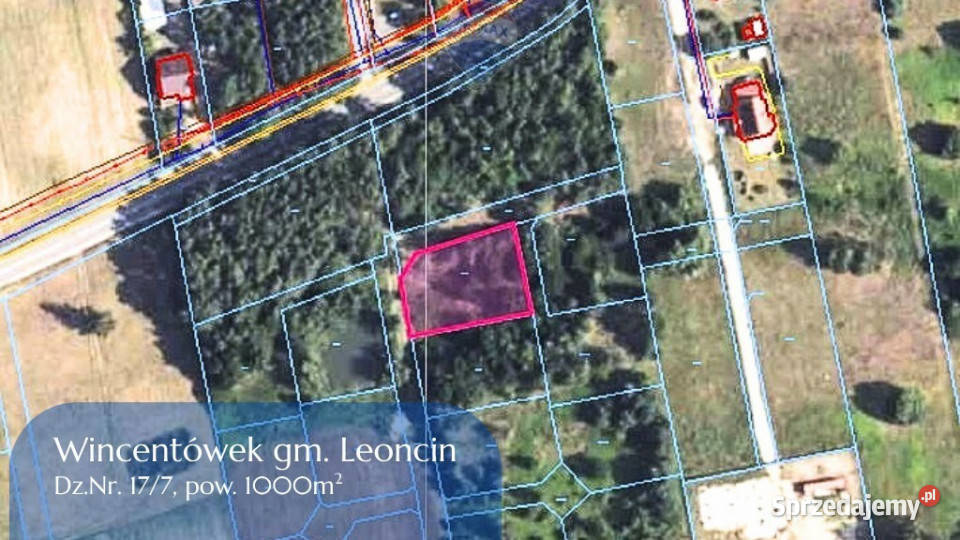 Działka budowlana 1000 m lesie Wincentówek mazowieckie