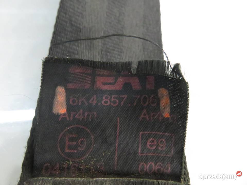 PAS PRAWY PRZEDNI VW CADDY III 6K4857706 Pasy bezpieczeństwa małopolskie sprzedam