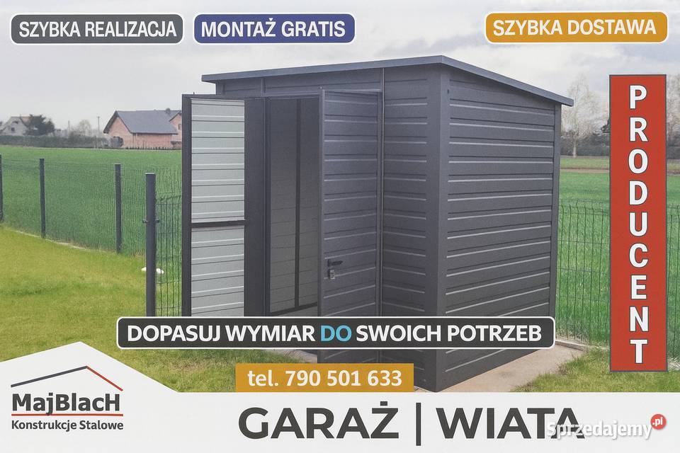 SZYBKI MONTAŻ Schowek Ogrodowy Altanka Wiatka Pozostałe