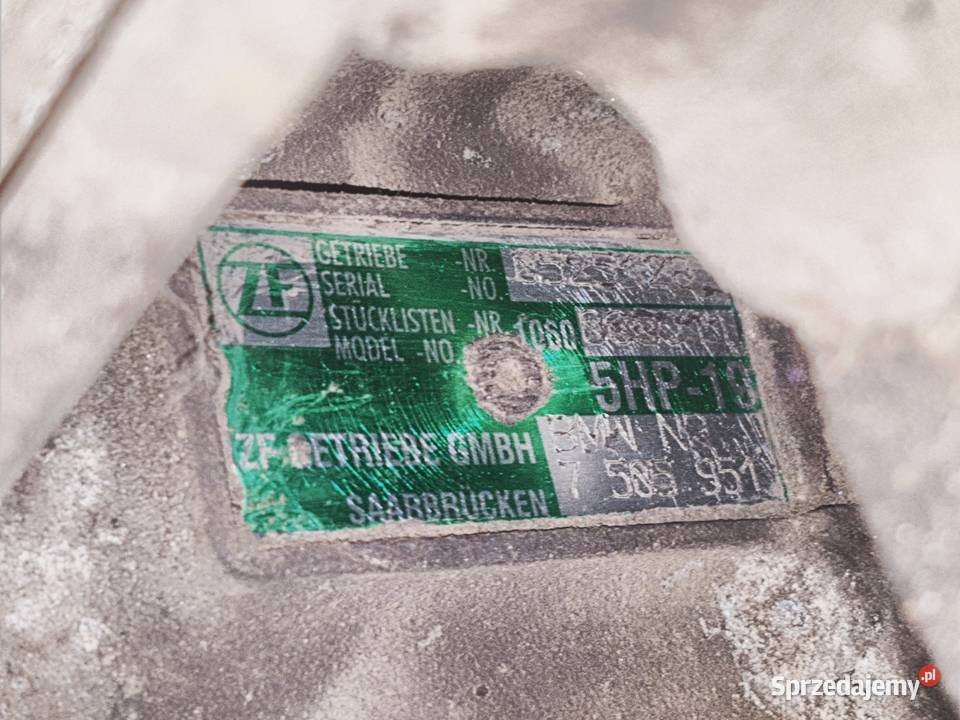 Automatyczna skrzynia biegów ZF 5hp19 BMW E39 osobowe Sietesz