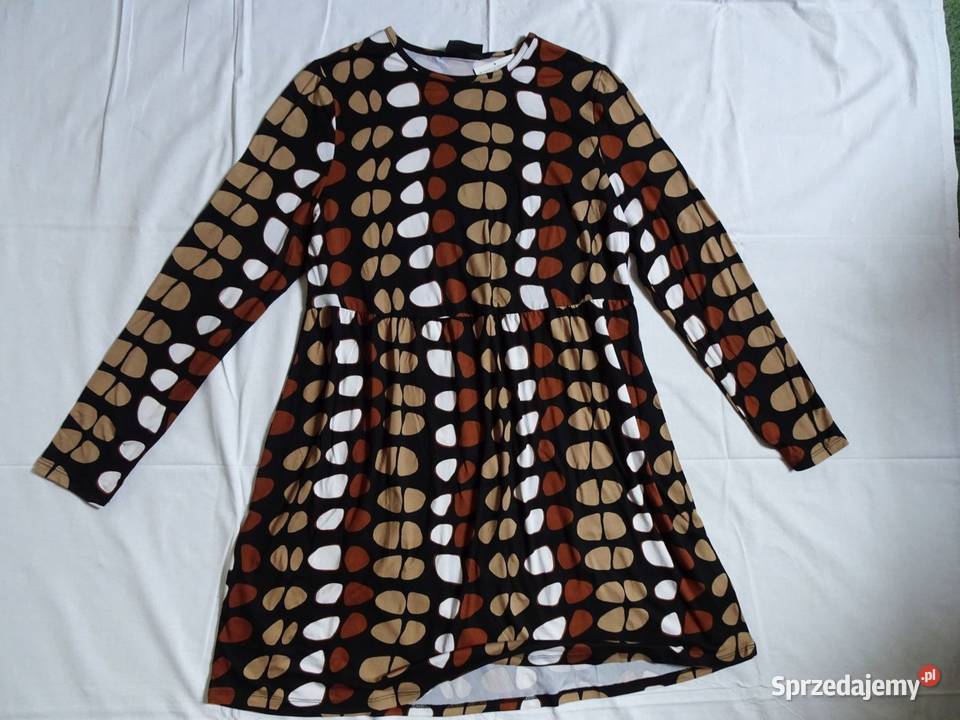 Sukienka na wiosnę Nowa 40 L brązowy/beżowy Nowy Sącz