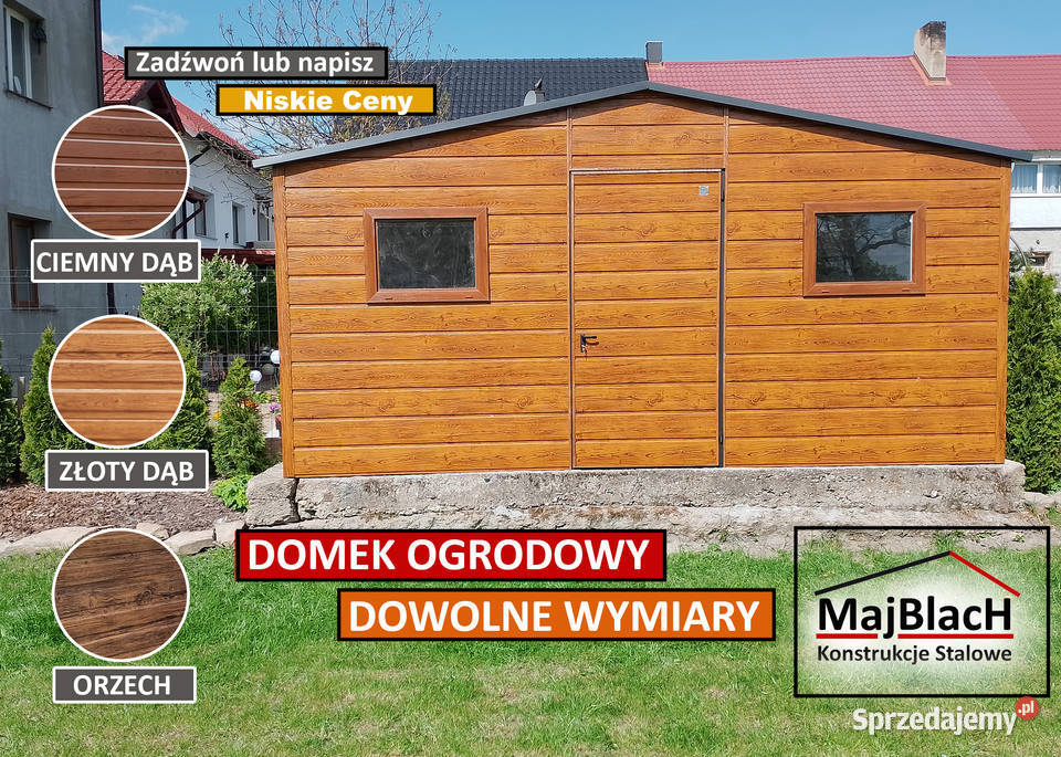 Garaż Blaszany do ogrodu SchowekWiatka Garaże 4m2 Świebodzin