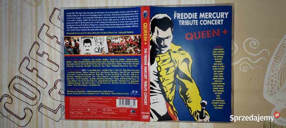 QUEEN The Freddie Mercury Tribute Concert DVD Wąbrzeźno