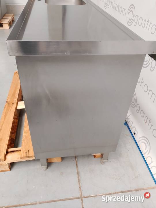 Stół z 2 zlewamiP drzwi otwierane 175x52x90 Wrocław