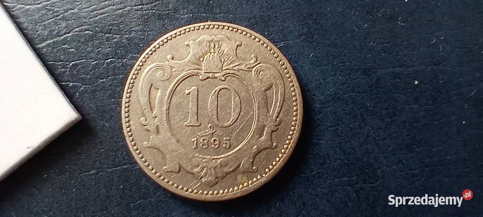 Stare monetyb10 halerzy 1895 Austria Lesko