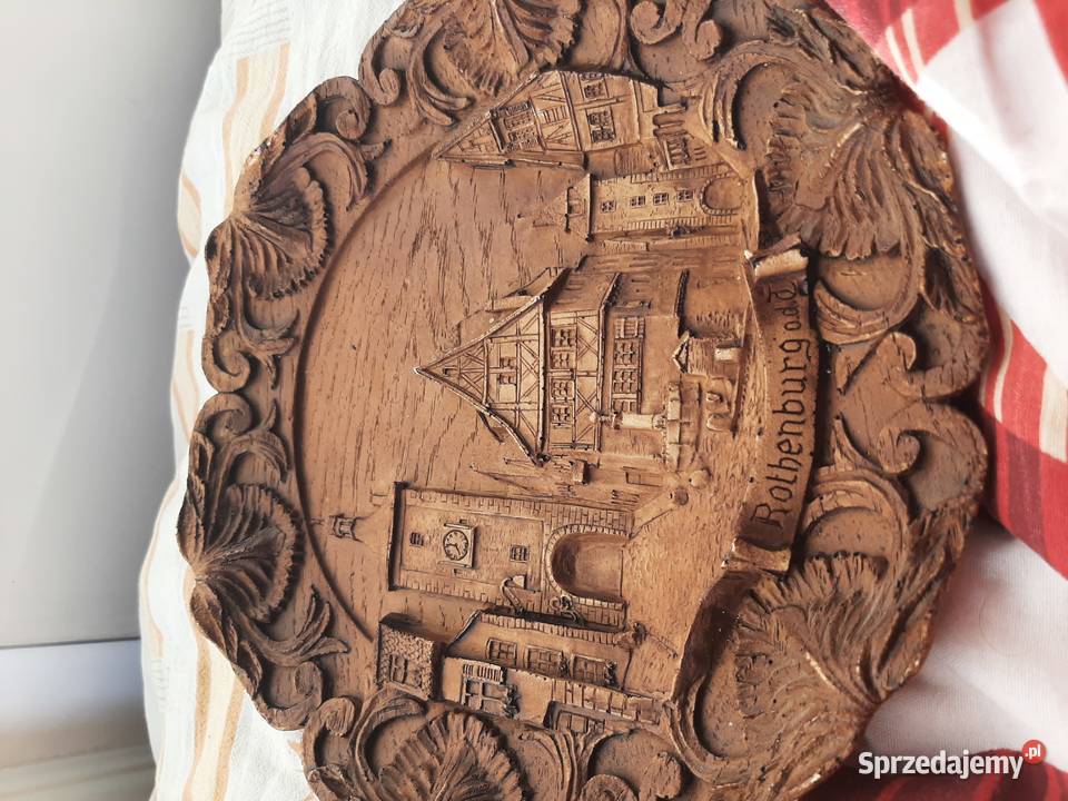 Płaskorzeźba z drewna Stargard