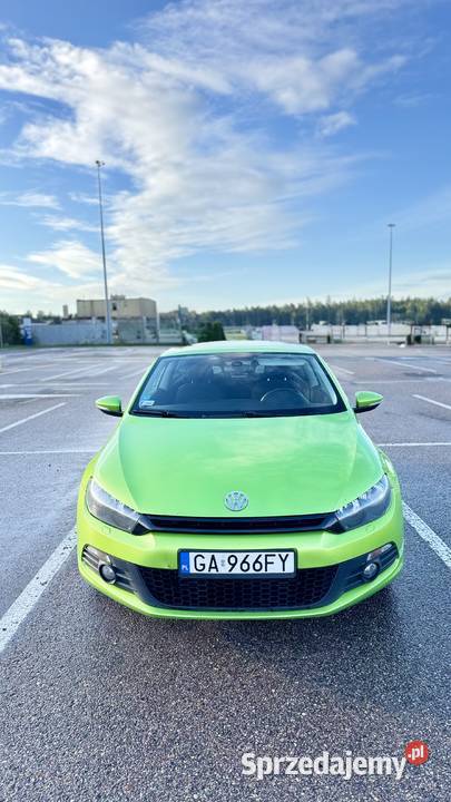 Volkswagen Scirocco 14 TSI 122 Zielony metalik pomorskie Gdynia