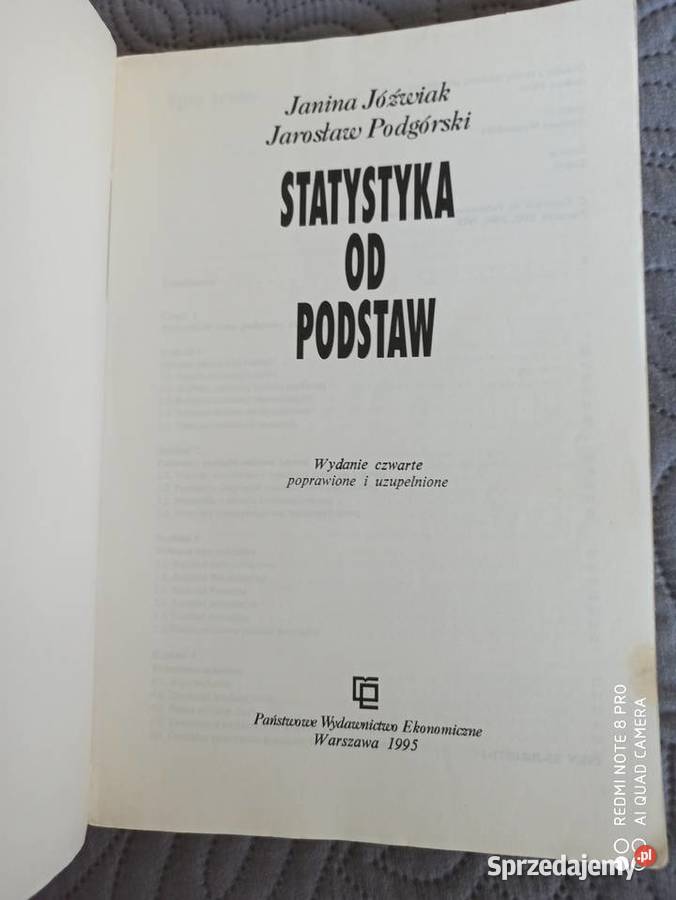 STATYSTYKA PODSTAW JJóźwiak JPodgórski miękka Warszawa