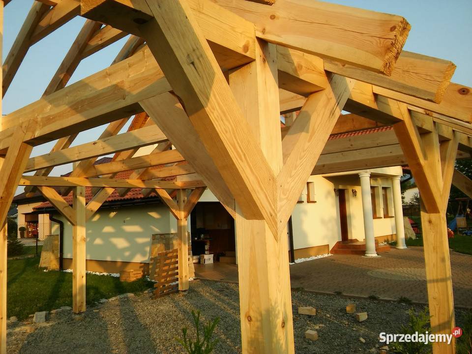 Wiata garażowa drewniana 6 x 8