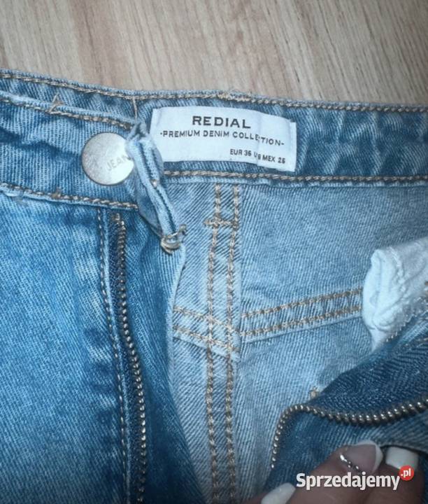 Spodnie jeans S z dziurami Leszno