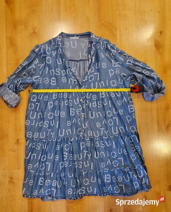 SUKIENKA TUNIKA koszula długa z bawełny jakby Lublin