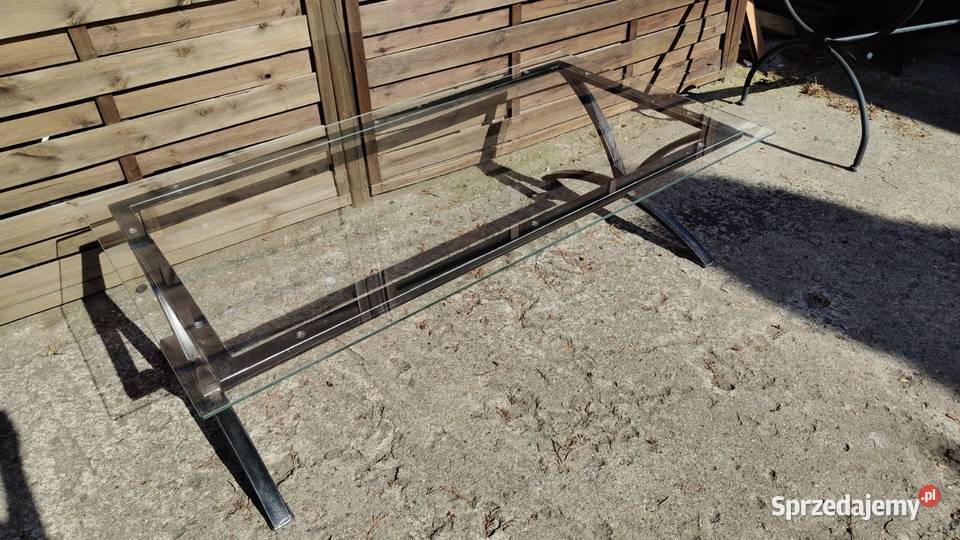 Ława metalowa kuta ze szkłem stolik kawowy Dom i Ogród Warszawa