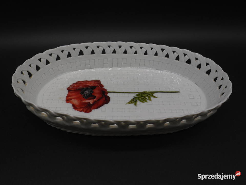 Ażurowa Patera Koszyk Porcelanowy ROMANTIC wielkopolskie Raszków