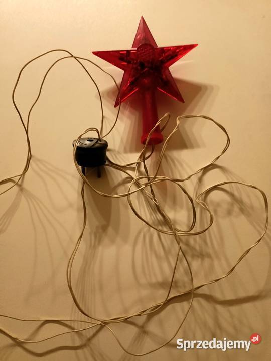 Gwiazda Bożenarodzeniowa z PRL vintage Łódź