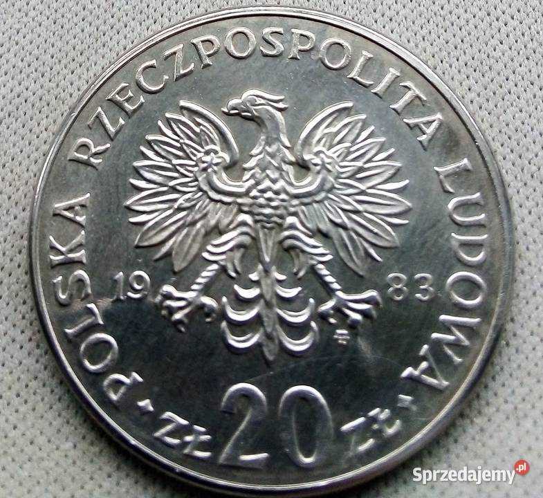 POLSKA20 1983 rCuNi RZADKI MARCELI NOWOTKO Legionowo sprzedam
