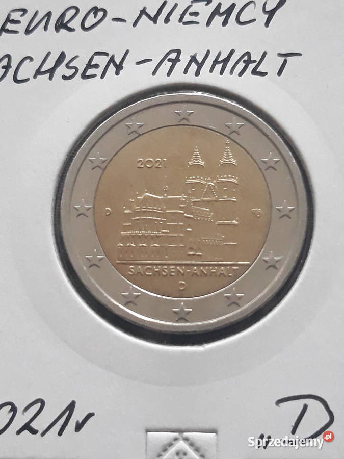 2 Euro Niemcy SachsenAnhalt 2021 r men D Konin
