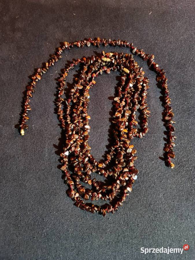 Naszyjnik z granatów 43 na szczęście śląskie Katowice