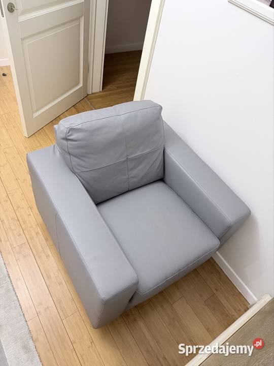 Sofa i fotel skóra Grodków
