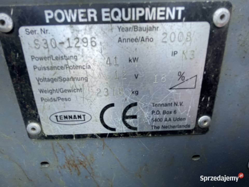 Zamiatarka Tennant Konstantynów Łódzki